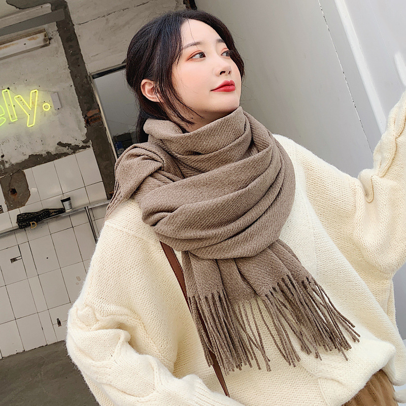 Cashmere Scarf Wrap - VISROVER new 20 colors woman winter