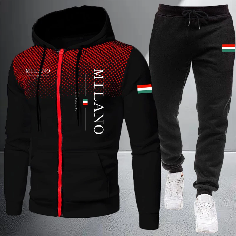 Winter Clothing Matching - 2026 High-end Men's Clothes Zip Hooded