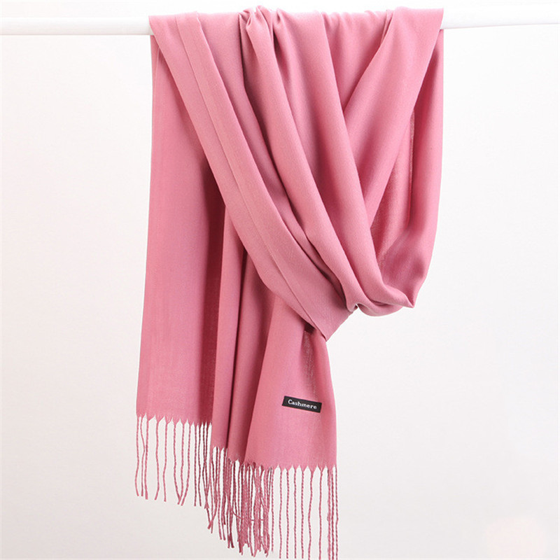 Cashmere Scarf Wrap - Fashion Solid Color 2023 Women Scarf