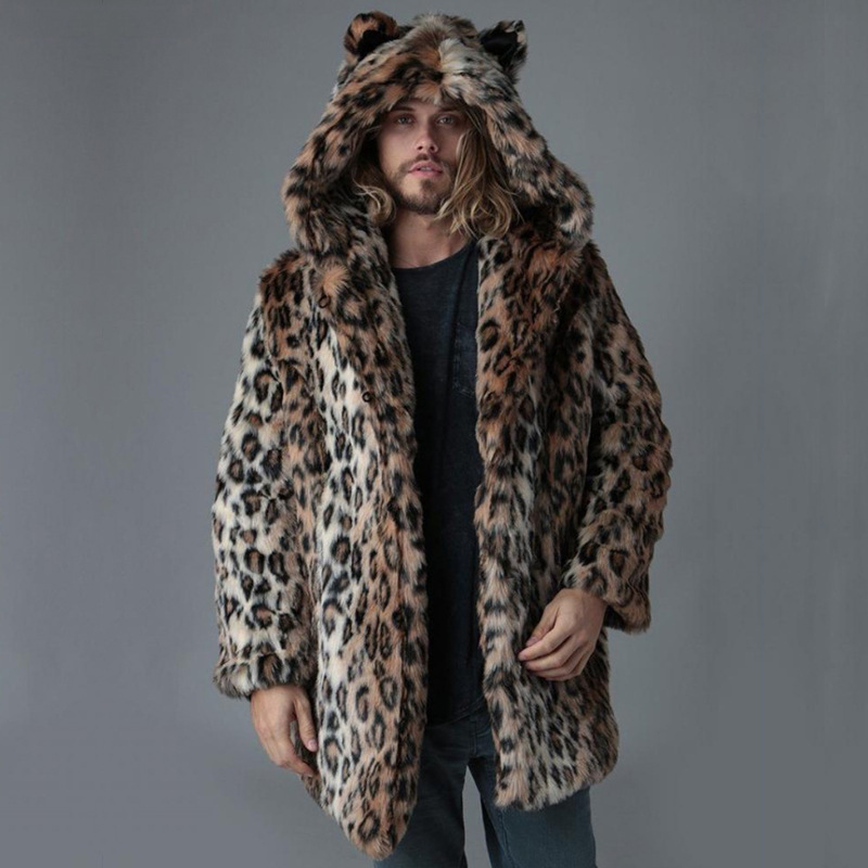 Winter Clothing Matching - Men Faux Fur Jacket Winter Coat