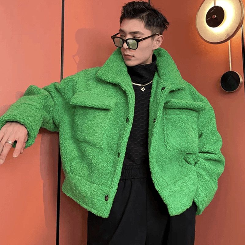 Winter Clothing Trends - 2024 New Men's Lamb Plush Jacket