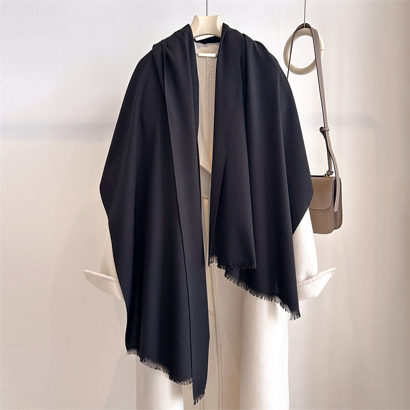 Cashmere Scarf Wrap - Luxury Winter Cashmere Scarf Women Solid