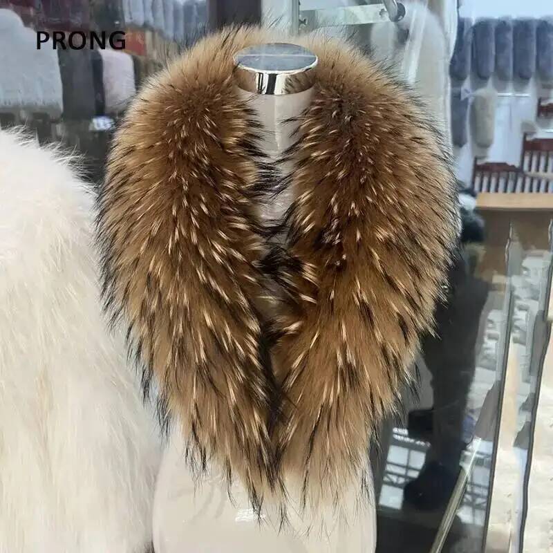 Natural Raccoon Fur Collar Rea - đánh giá và giá Winter Clothing Matching
