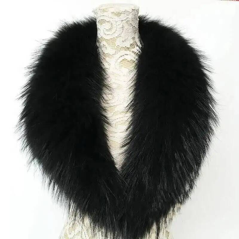 Natural Raccoon Fur Collar Rea - đánh giá và giá Winter Clothing Matching