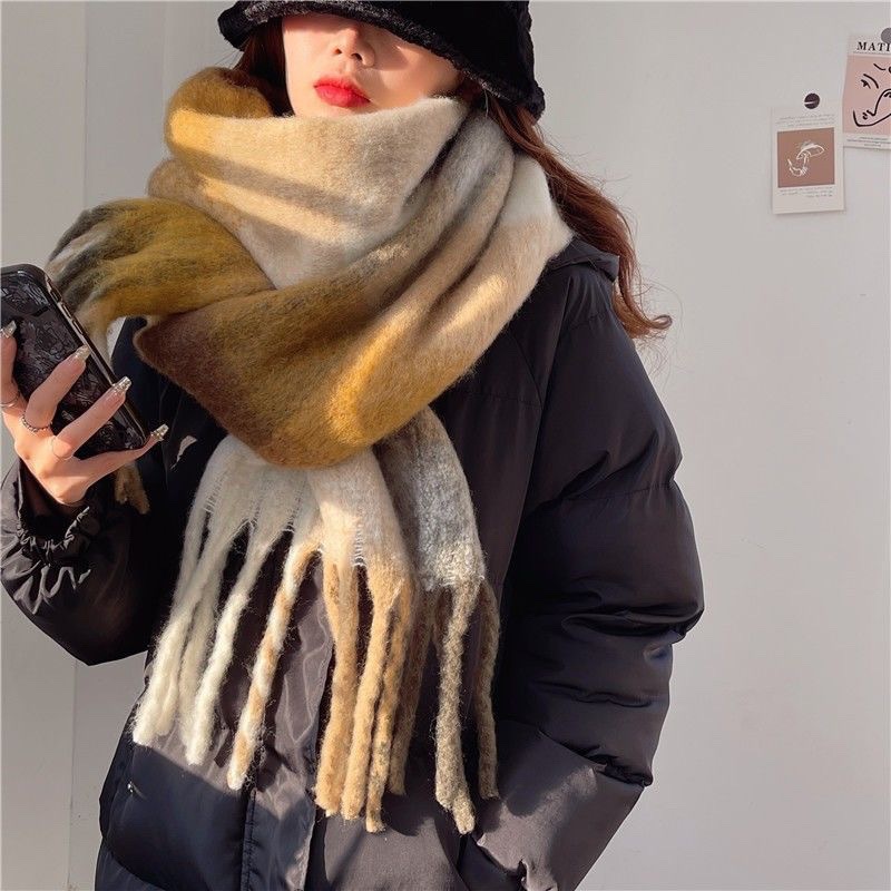 2025New Winter Thick Warm Scar - đánh giá và giá Cashmere Scarf Wrap