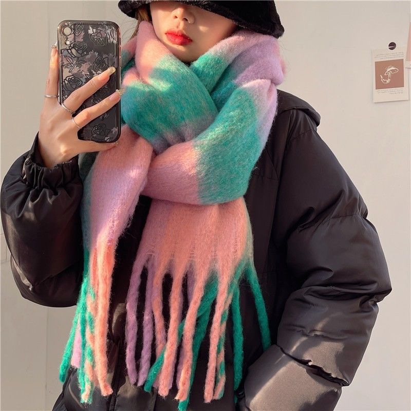2025New Winter Thick Warm Scar - đánh giá và giá Cashmere Scarf Wrap