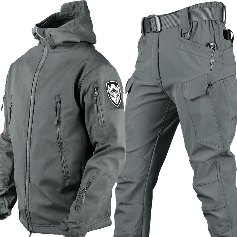 Mới Da Cá Mập Vỏ Mềm Mùa Thu Đ - đánh giá và giá Winter Clothing Hiking