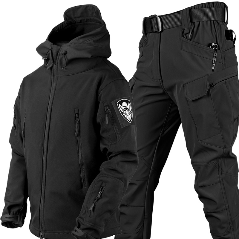 Mới Da Cá Mập Vỏ Mềm Mùa Thu Đ - đánh giá và giá Winter Clothing Hiking