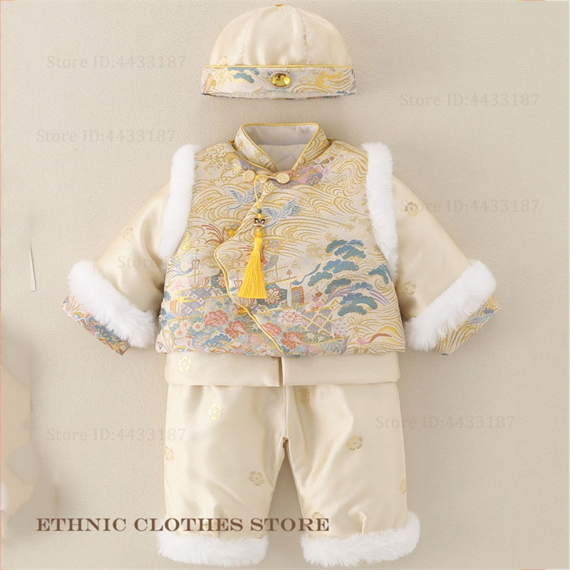 Boys Baby Hundred Days Tang Su - đánh giá và giá Winter Clothing For Babies