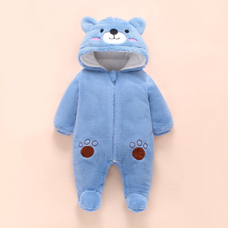 0-12M Baby Rompers Cute Bear T - đánh giá và giá Winter Clothing Toddler