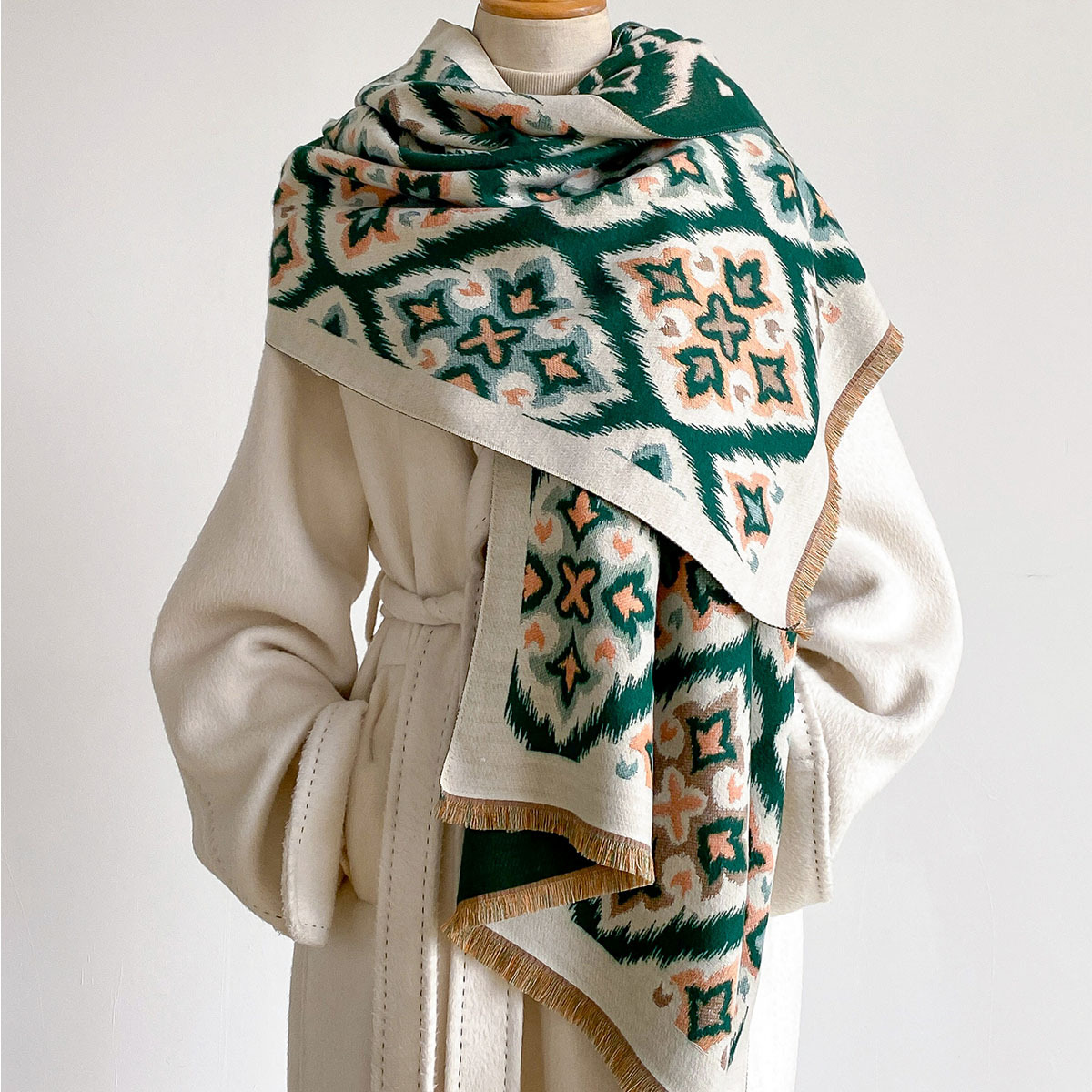 Women Reversible Imitation Cas - đánh giá và giá Cashmere Scarf Wrap