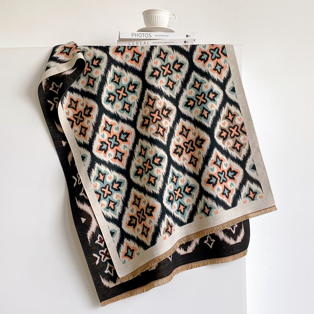Women Reversible Imitation Cas - đánh giá và giá Cashmere Scarf Wrap
