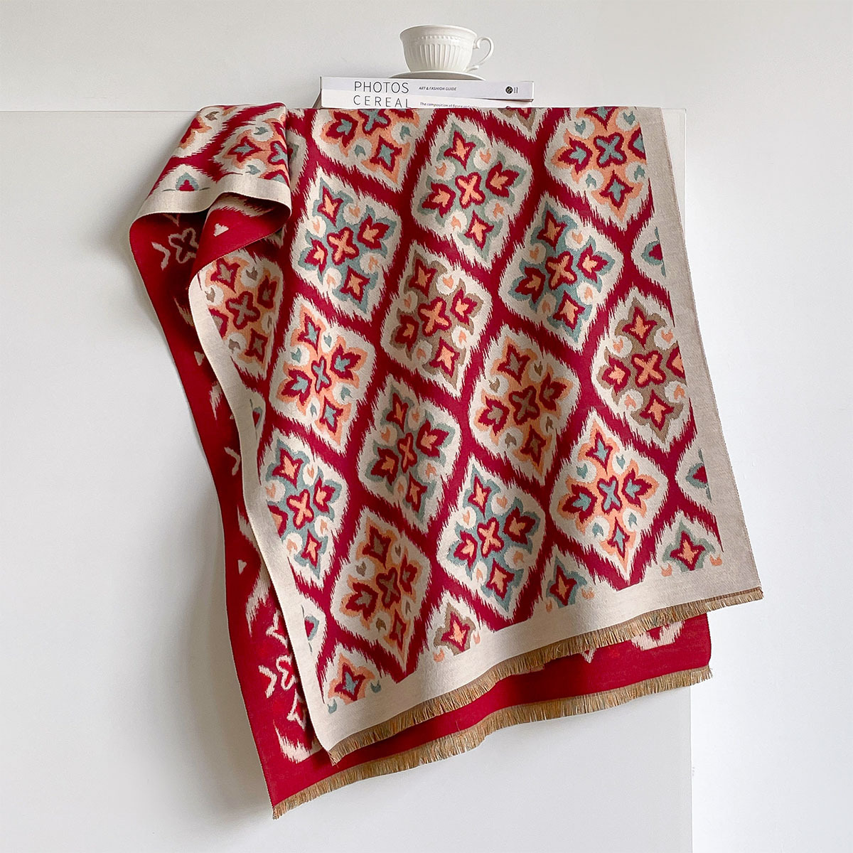 Women Reversible Imitation Cas - đánh giá và giá Cashmere Scarf Wrap