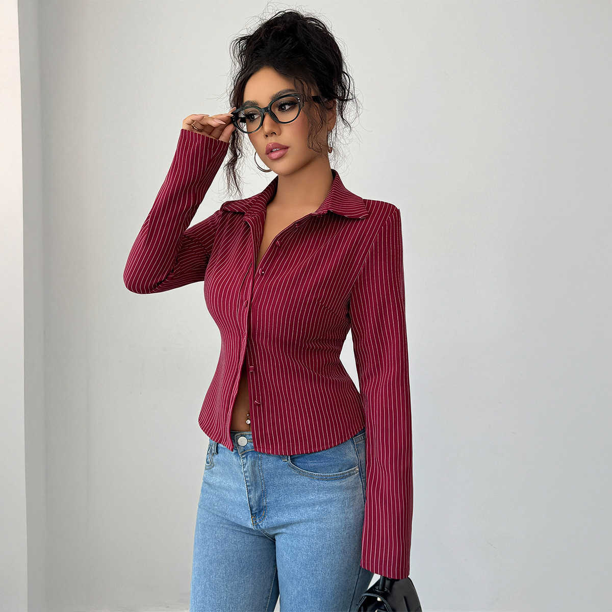 Casual High-grade Striped Long - đánh giá và giá Winter Clothing Types