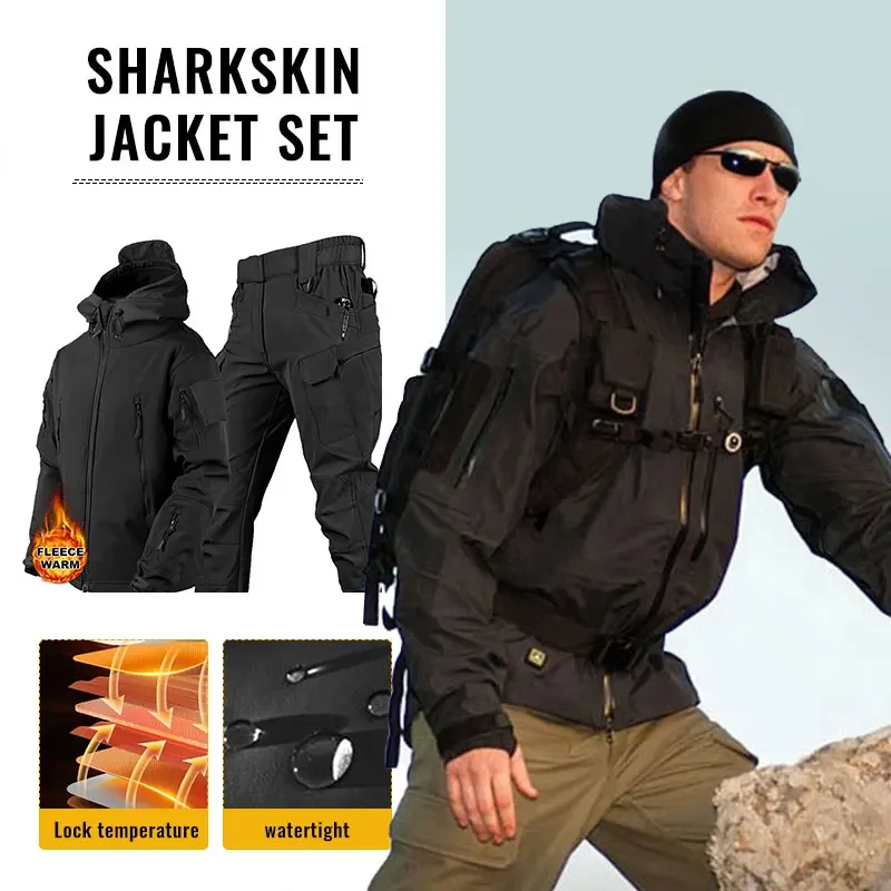 Men Thicken Soft Shell Winter  - đánh giá và giá Winter Clothing Hiking