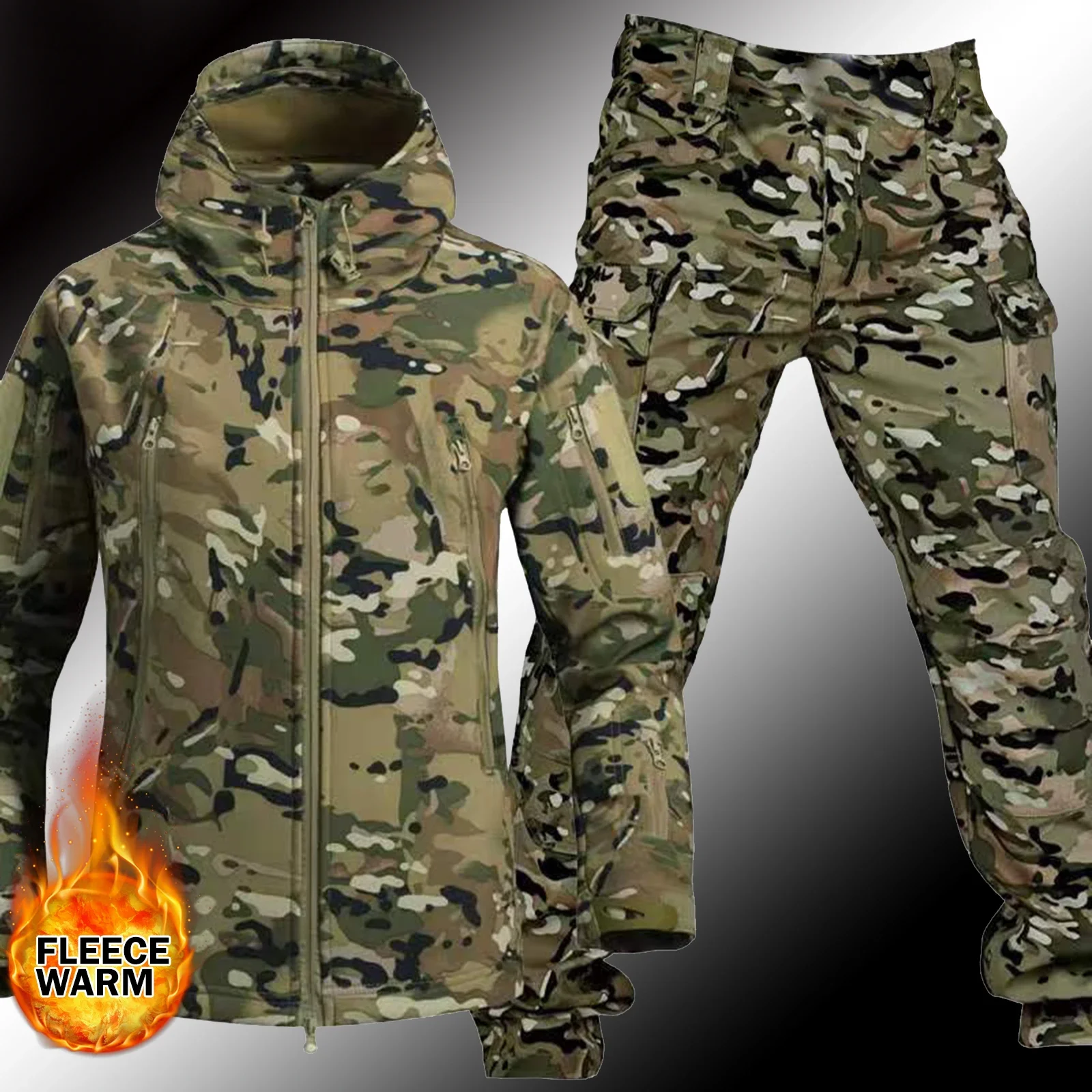 Men Thicken Soft Shell Winter  - đánh giá và giá Winter Clothing Hiking