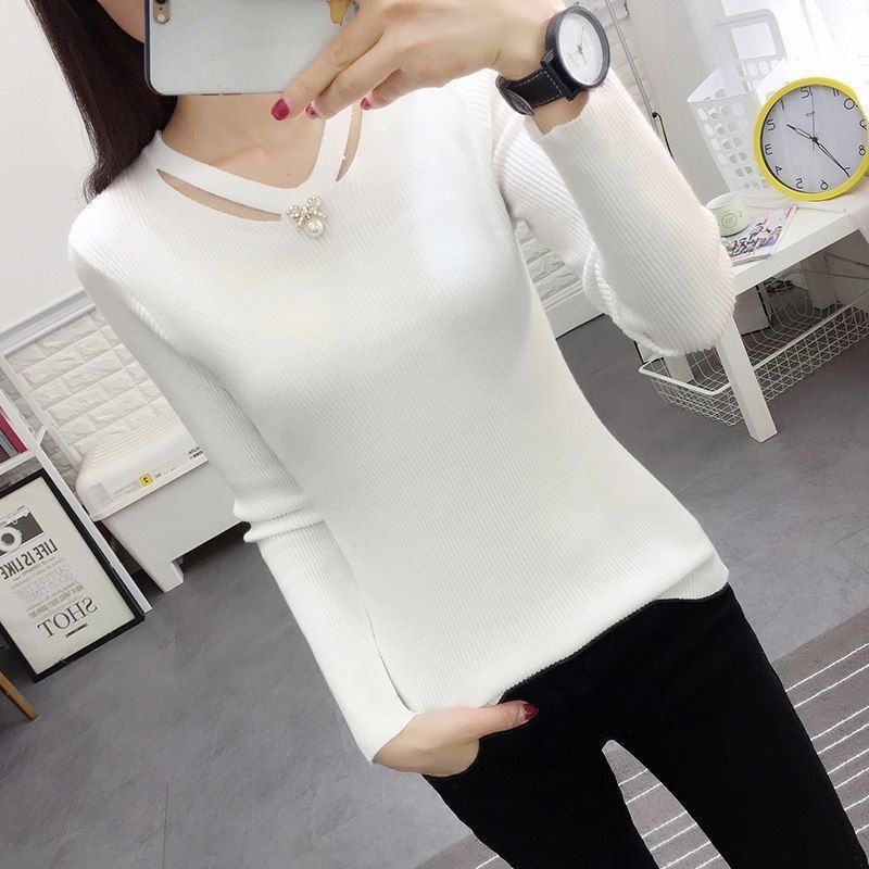 V Neck Knitting Slim Simplicit - đánh giá và giá Winter Clothing Trends