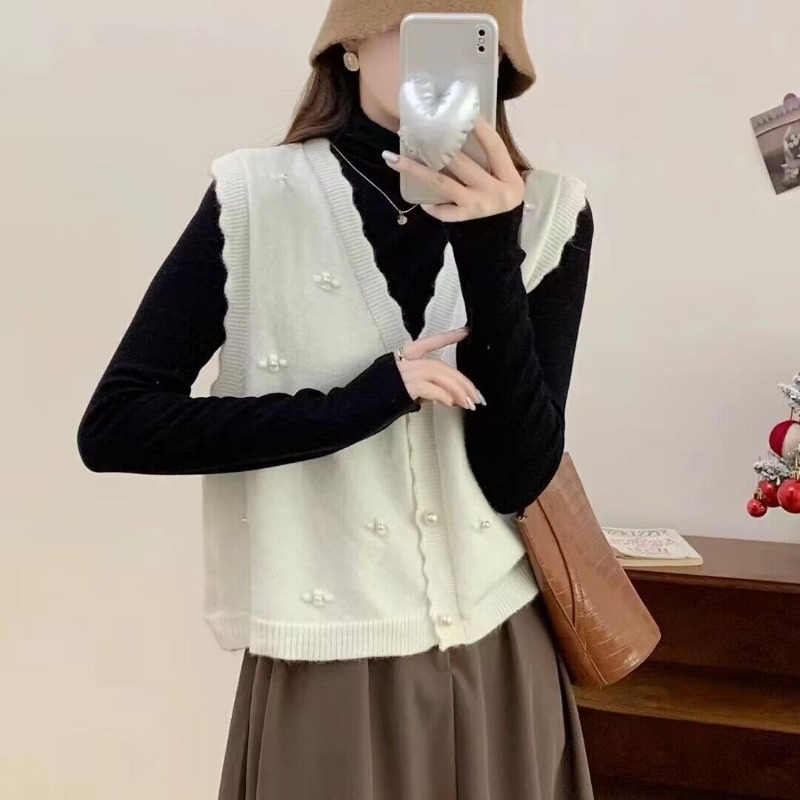 Pink Knit Vests For Women Casu - đánh giá và giá Winter Clothing Offer
