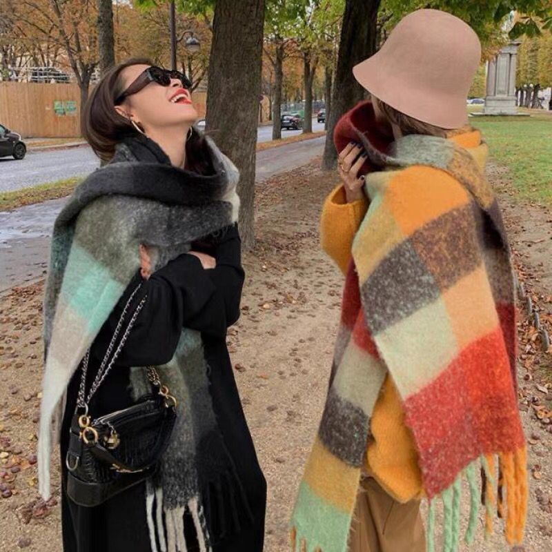 NEW Luxury Winter Thick Warm S - đánh giá và giá Cashmere Scarf Wrap