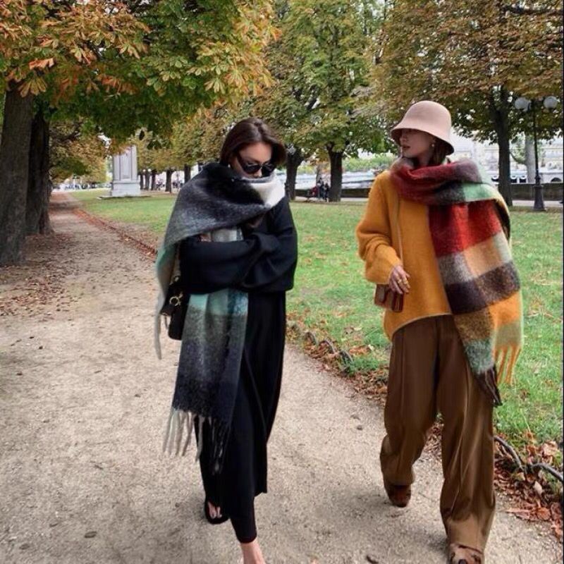 NEW Luxury Winter Thick Warm S - đánh giá và giá Cashmere Scarf Wrap