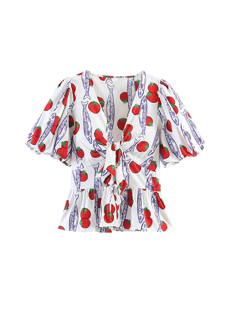 Women Fashion Printed Bow Lace - đánh giá và giá Winter Clothing Vintage