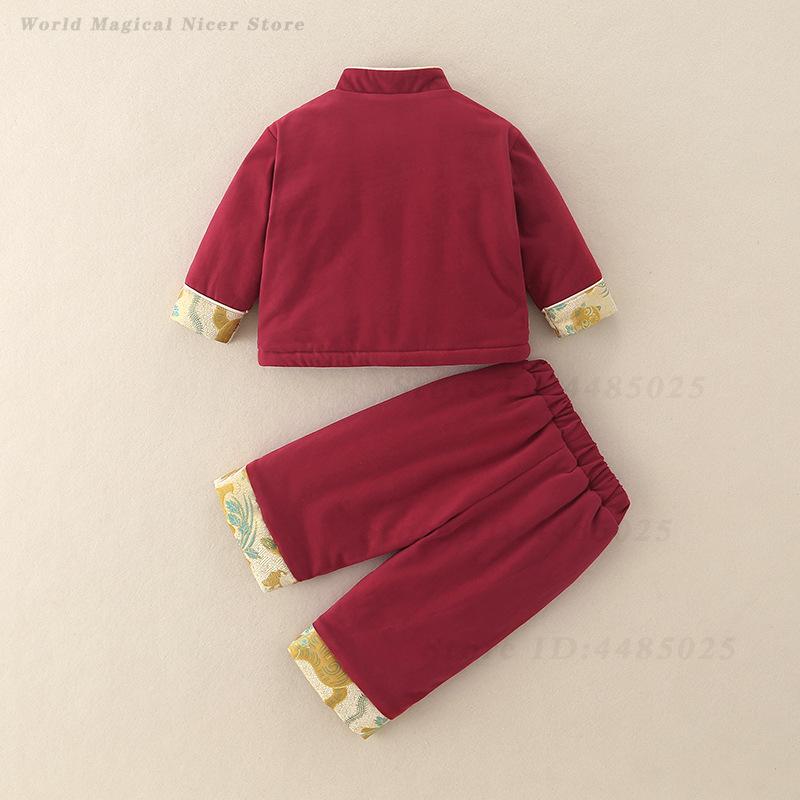 Autumn Winter Thick Tang Suit  - đánh giá và giá Winter Clothing For Babies
