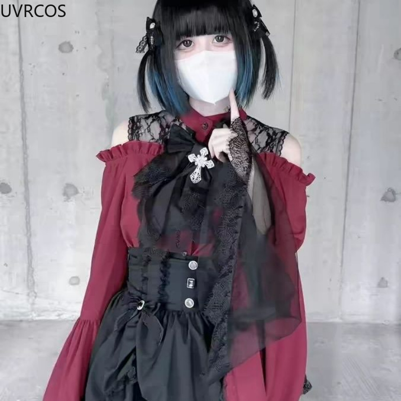 Gothic Y2k Lolita Style Shirts - đánh giá và giá Winter Clothing Vintage