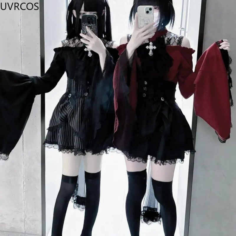 Gothic Y2k Lolita Style Shirts - đánh giá và giá Winter Clothing Vintage