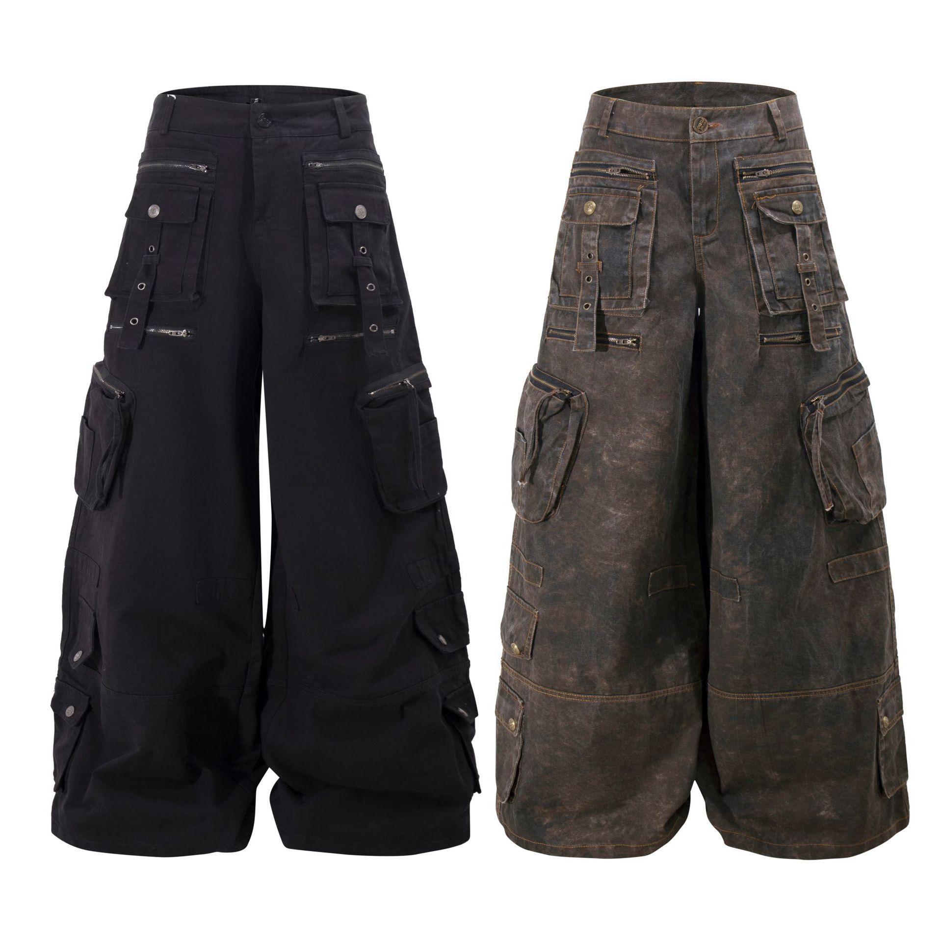 Grunge Techwear Wide Leg Cargo - đánh giá và giá Winter Clothing Vintage