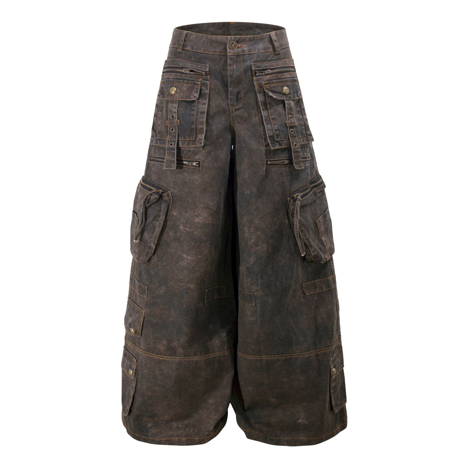 Grunge Techwear Wide Leg Cargo - đánh giá và giá Winter Clothing Vintage