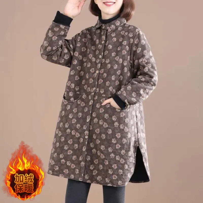 Vintage Floral Print Women Jac - đánh giá và giá Winter Clothing Trends
