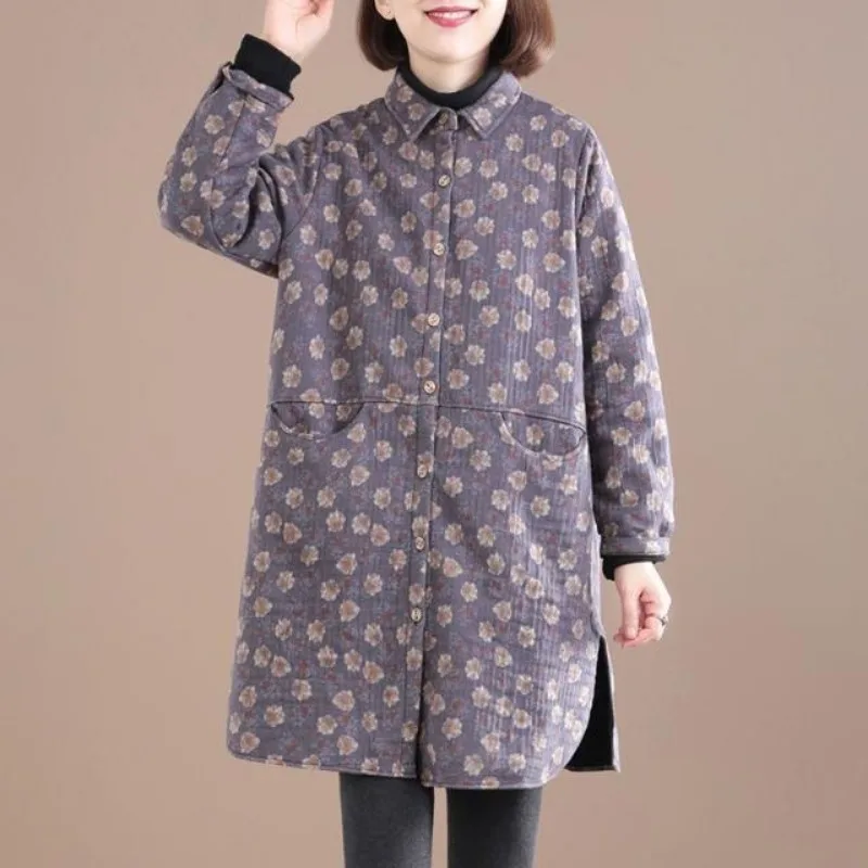 Vintage Floral Print Women Jac - đánh giá và giá Winter Clothing Trends