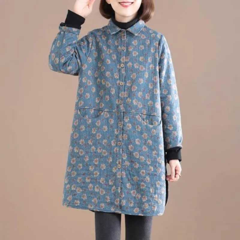 Vintage Floral Print Women Jac - đánh giá và giá Winter Clothing Trends