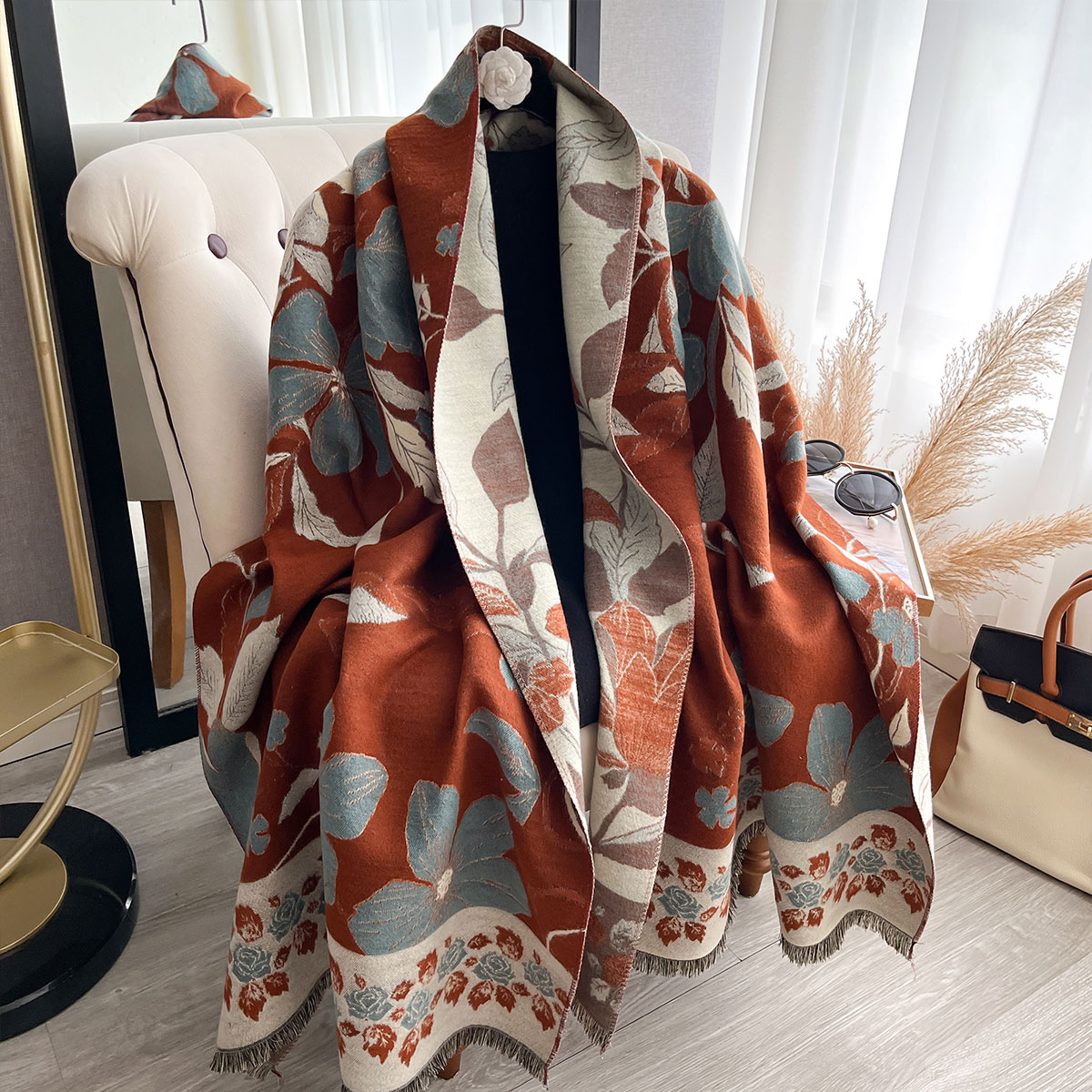 Women Thicken Luxury Winter Pa - đánh giá và giá Cashmere Scarf Wrap