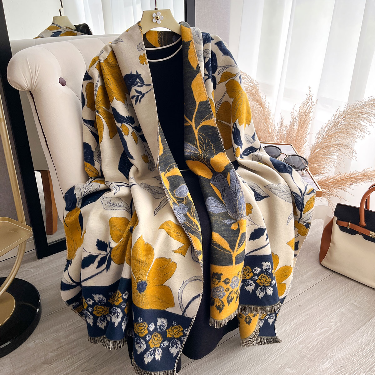 Women Thicken Luxury Winter Pa - đánh giá và giá Cashmere Scarf Wrap