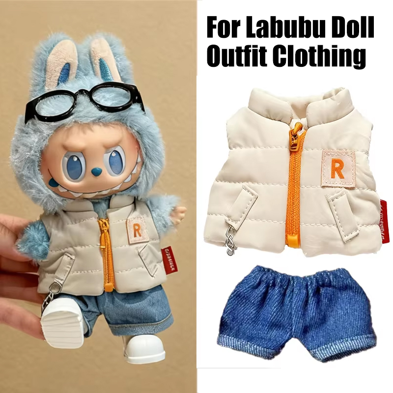 For 15 17cm Labubu Doll Solid  - đánh giá và giá Winter Clothing For Babies