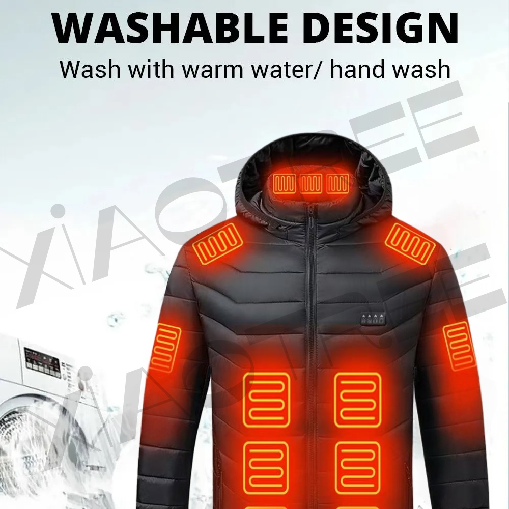 28 Areas Men Women's Heating J - đánh giá và giá Winter Clothing Matching
