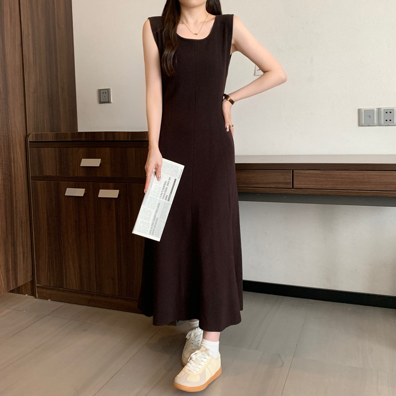 Elegant solid  sleeveless Knit - đánh giá và giá Winter Clothing Vintage