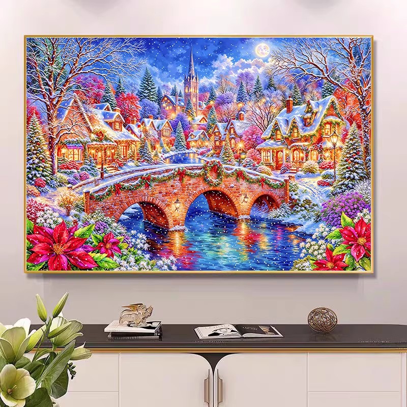 9ct 100x75cm Winter Church Emb - đánh giá và giá Winter Clothing Pinterest