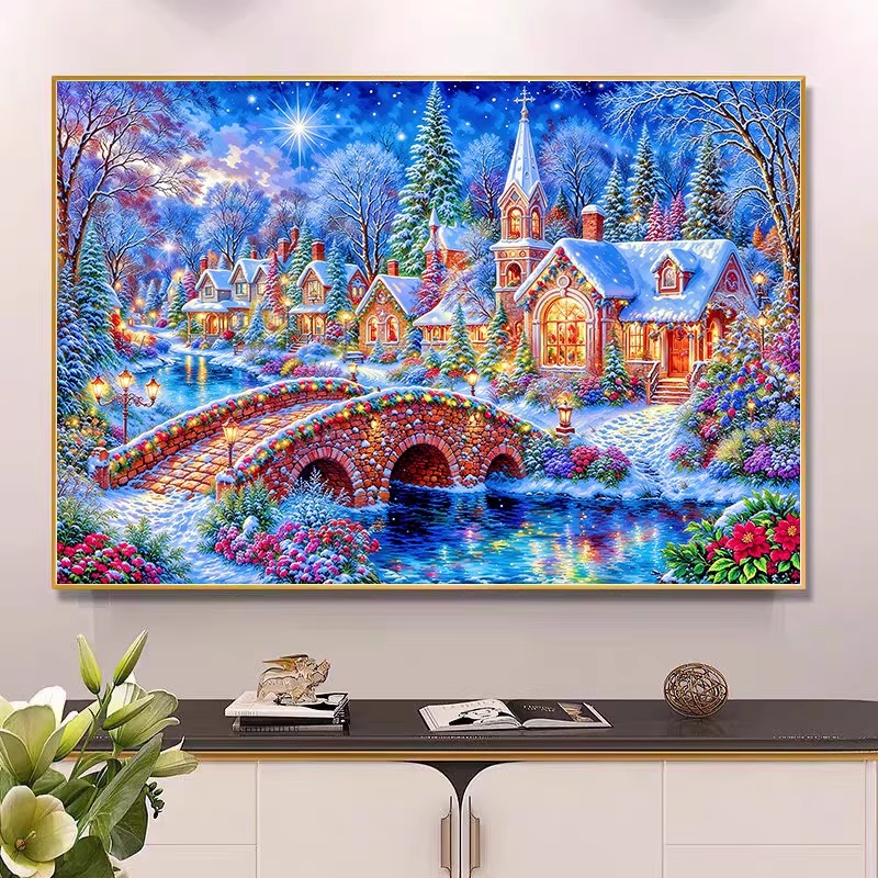9ct 100x75cm Winter Church Emb - đánh giá và giá Winter Clothing Pinterest