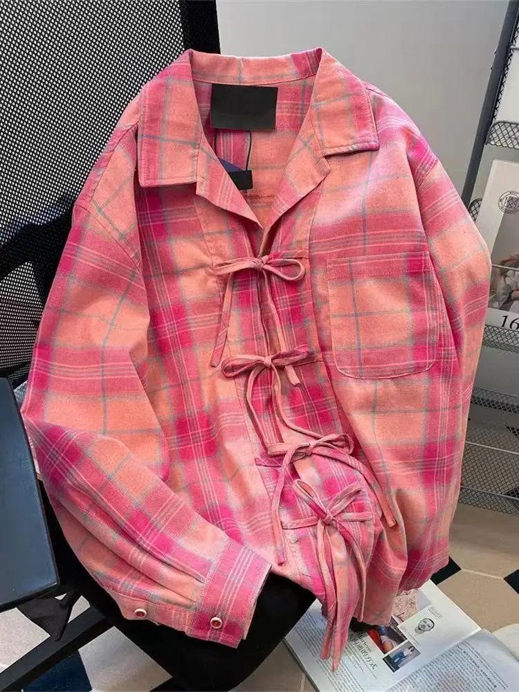Y2k American Vintage Pink Plai - đánh giá và giá Winter Clothing Vintage